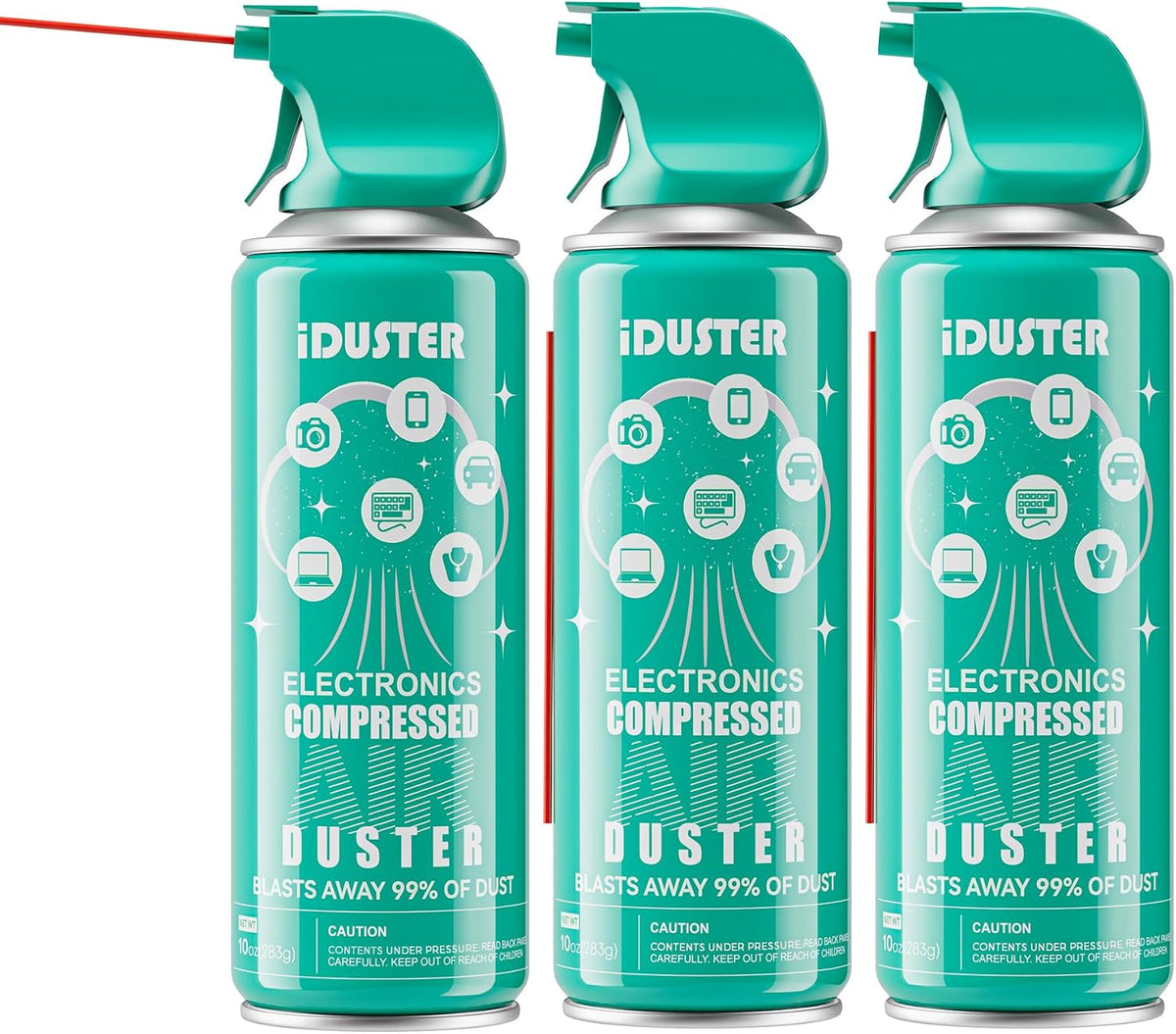 Compressed Canned Air Duster for Computer - Disposable Electronic Keyboard Cleaner for Cleaning Duster, (3.5oz)