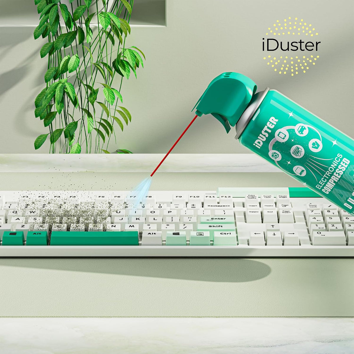 Compressed Canned Air Duster for Computer - Disposable Electronic Keyboard Cleaner for Cleaning Duster, (3.5oz)