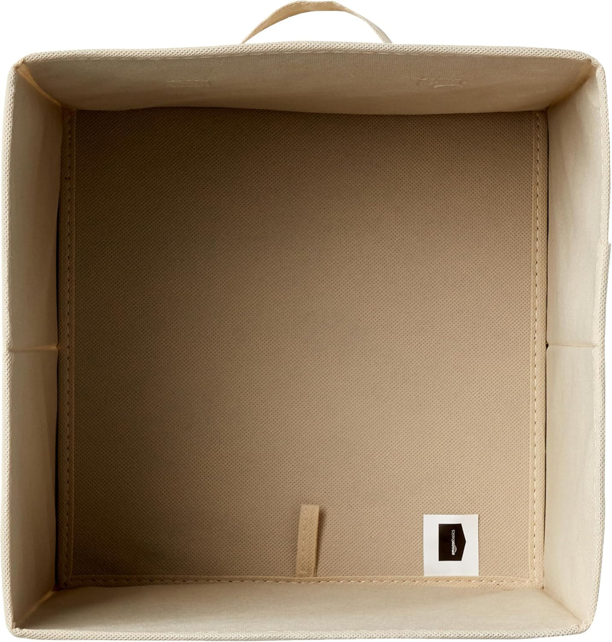Collapsible Fabric Storage Cube Bins Organizer with Handles for Organization and Organizing Solution, 13"x13"x13", Beige, 6-Pack