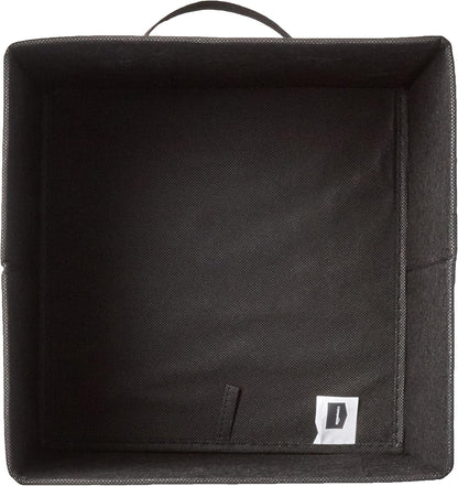 Collapsible Fabric Storage Cube Bins Organizer with Handles for Organization and Organizing Solution, 13"x13"x13", Beige, 6-Pack