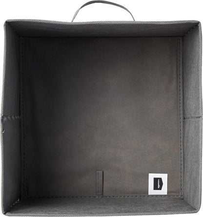 Collapsible Fabric Storage Cube Bins Organizer with Handles for Organization and Organizing Solution, 13"x13"x13", Beige, 6-Pack