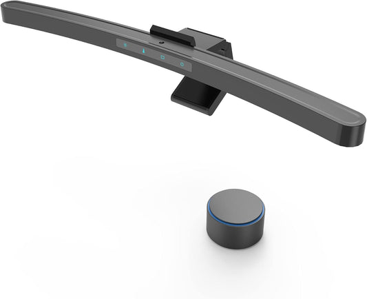 Curved Monitor Light Bar with Wireless Remote,Monitor Auto-Dimming and Camera Base,Applicable to All Screens. No Screen Glare,for Home Office
