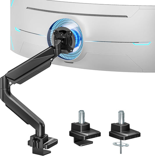 Heavy Duty Single Monitor Mount for 13"-49" Curved Screens, Black