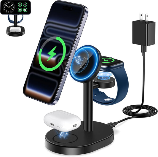 Mag-Safe Charger 3 in 1 Charging Station for iPhone Apple Watch AirPods