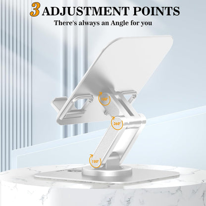 iPad Stand, 360° Rotating iPad Tablet Stand Holder for Desk, Black