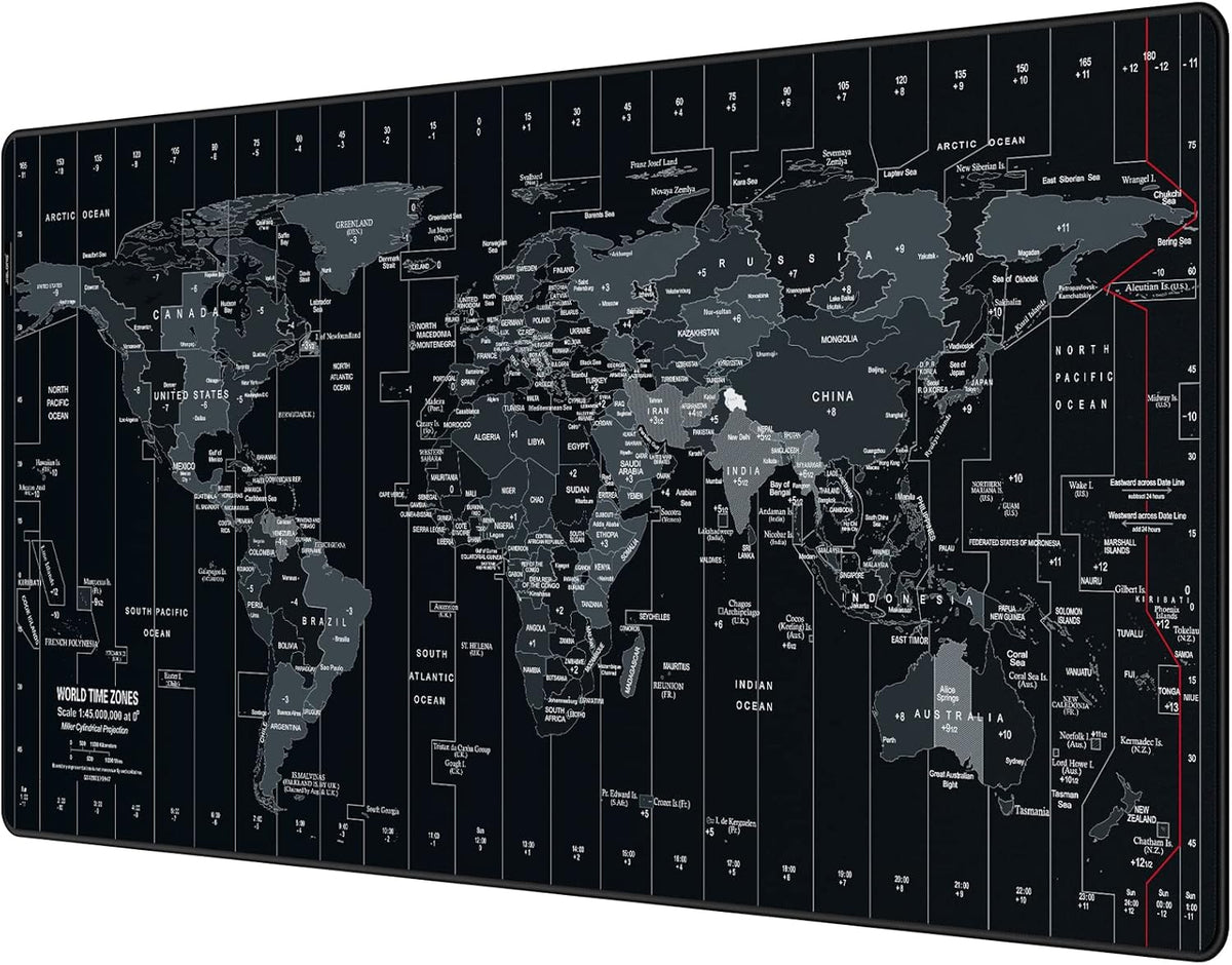 Large Gaming Mouse Pad, Extended XXL Desk Mat 35.4×15.7 Inches Map
