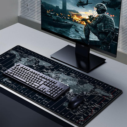 Large Gaming Mouse Pad, Extended XXL Desk Mat 35.4×15.7 Inches Map