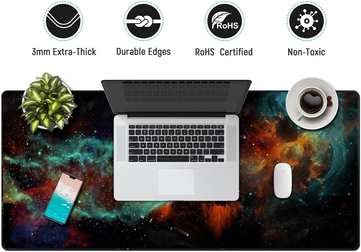 Large Gaming Mouse Pad, Extended XXL Desk Mat 35.4×15.7 Inches Map