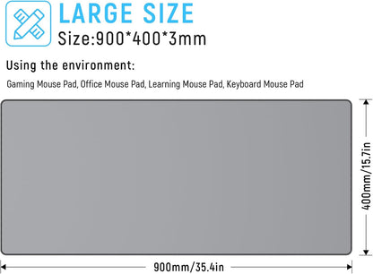 Large Gaming Mouse Pad, Extended XXL Desk Mat 35.4×15.7 Inches Map