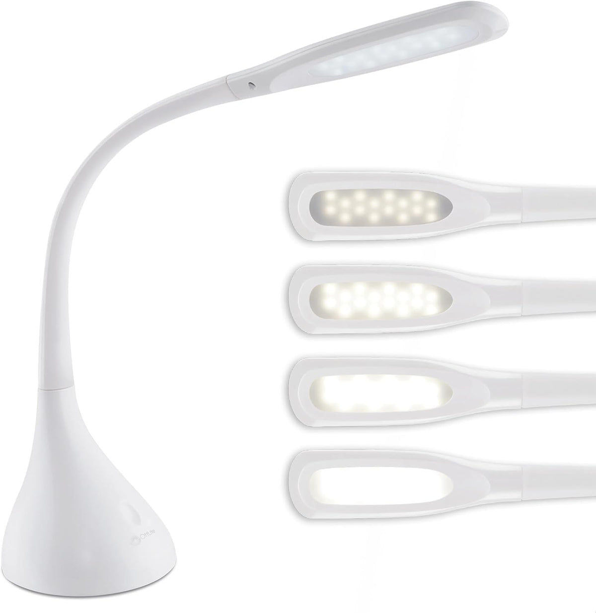 Creative Curves LED Desk Lamp, White