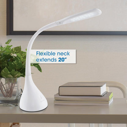 Creative Curves LED Desk Lamp, White