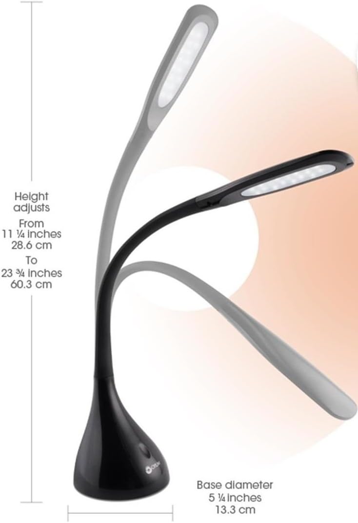 Creative Curves LED Desk Lamp, White