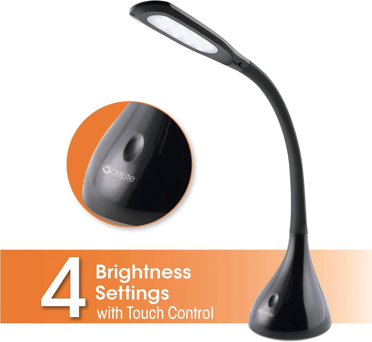 Creative Curves LED Desk Lamp, White