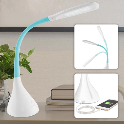Creative Curves LED Desk Lamp, White
