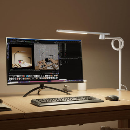 Honeywell HJ2 Clip On LED Desk Lamp with Clamp, Adjustable Reading Light