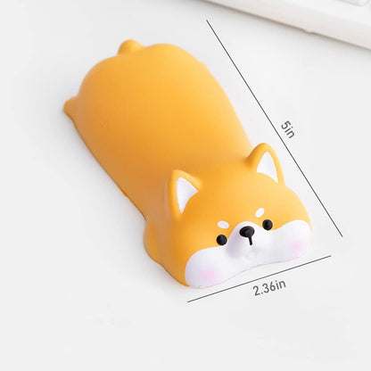 Cityhermit Cute Wrist Rest Support for Mouse Keyboard Computer Elbow Pad Arm Rest for Desk Ergonomic Kawaii Office Supplies Slow Rising PU Mouse Pad Cat
