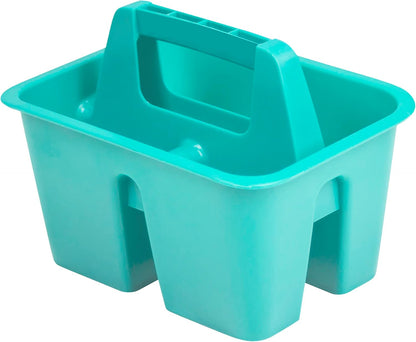 Mini Classroom Caddy, Multipurpose Classroom Organizer with Handle, Teal, 12-Pack (01065U12C)