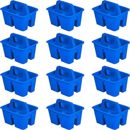 Mini Classroom Caddy, Multipurpose Classroom Organizer with Handle, Teal, 12-Pack (01065U12C)