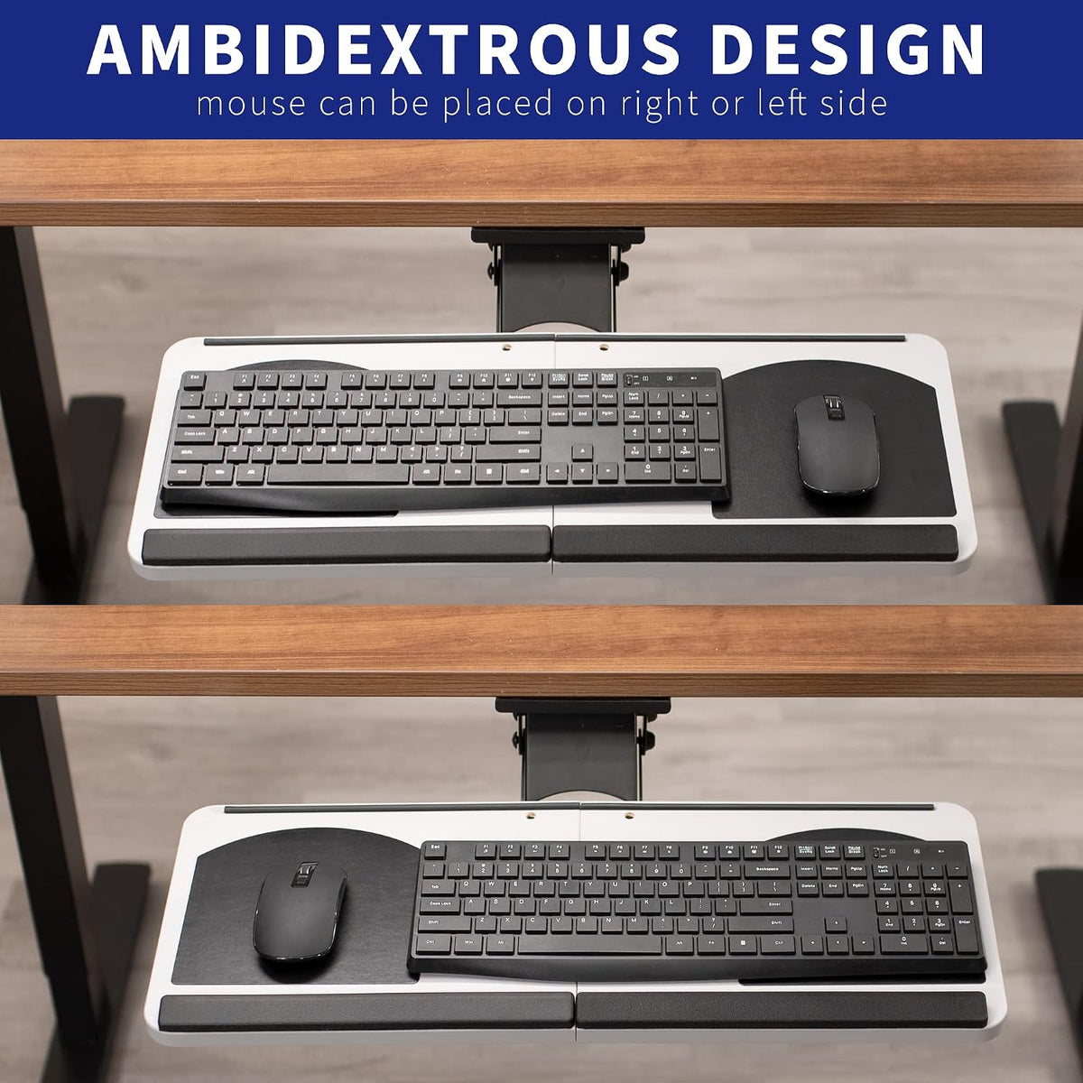 Under Desk 25 x 10 in Keyboard Tray, MOUNT-KB01
