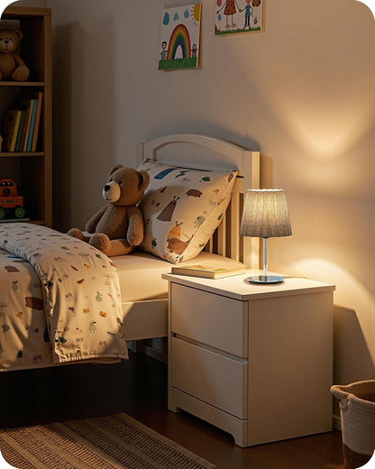 Small Bedside Table Lamp, Dimmable Table Lamp with 3 Adjustable Color Temperatures, Nightstand Lamp with a Dimmable Bulb, E26 Base, for Bedroom, Study, Desk, Green and Black J15TL05