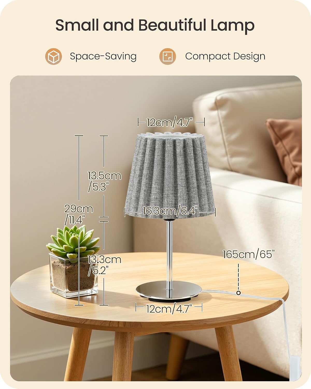 Small Bedside Table Lamp, Dimmable Table Lamp with 3 Adjustable Color Temperatures, Nightstand Lamp with a Dimmable Bulb, E26 Base, for Bedroom, Study, Desk, Green and Black J15TL05