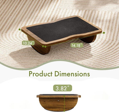Ergonomic Wooden Foot Rest for Under Desk at Work