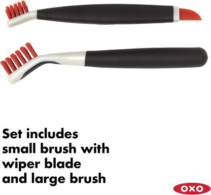 Good Grips Deep Clean Brush Set, Orange, Blue