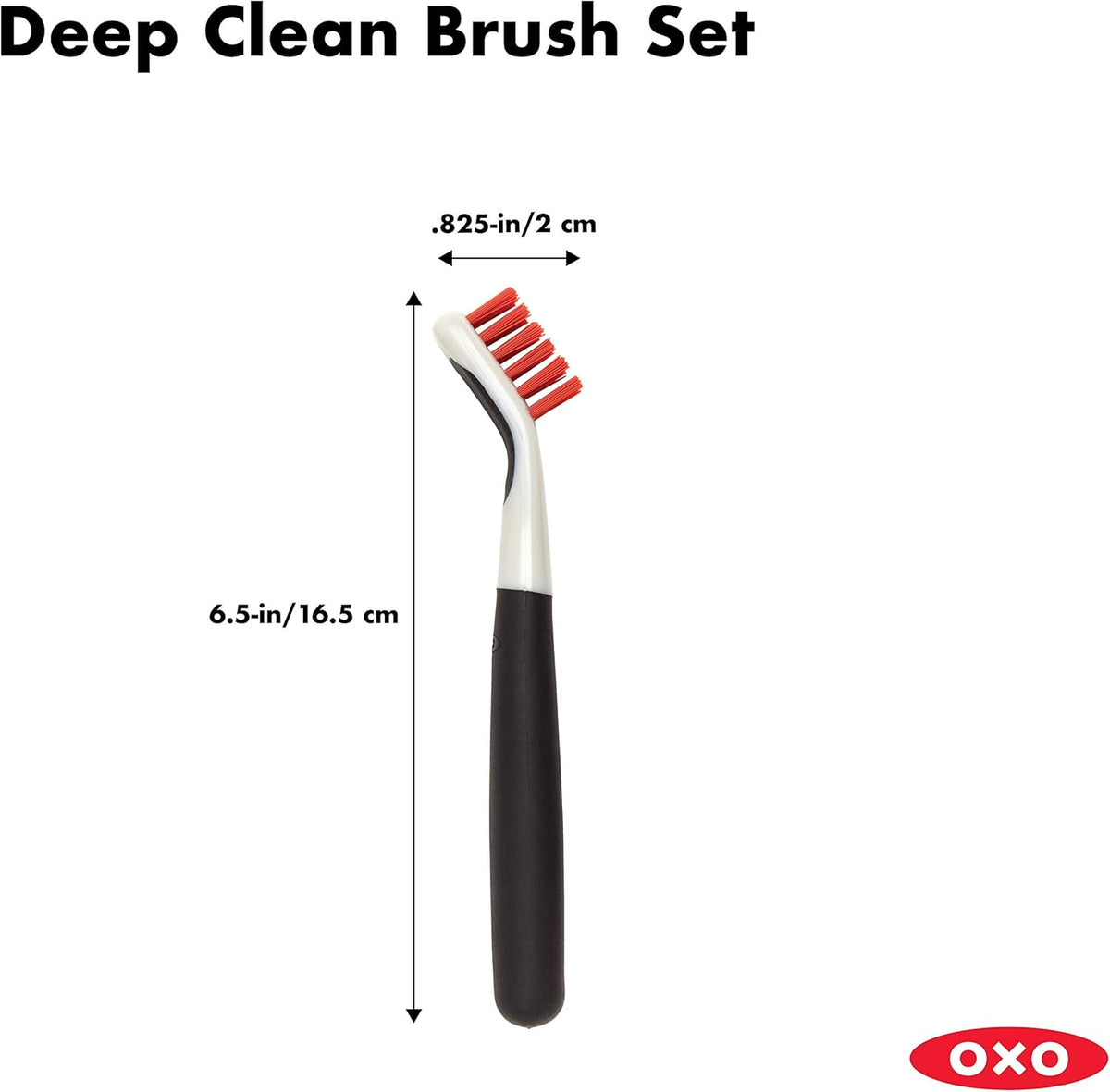 Good Grips Deep Clean Brush Set, Orange, Blue