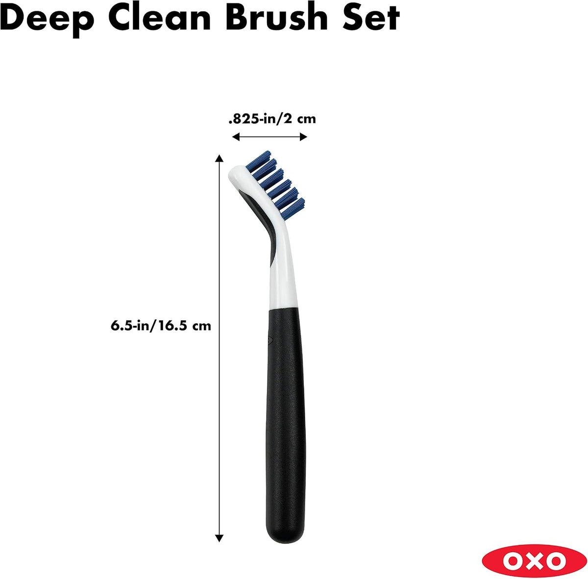 Good Grips Deep Clean Brush Set, Orange, Blue