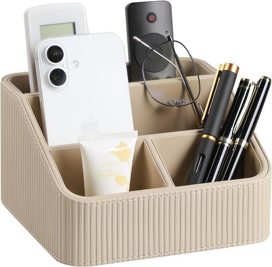 Small Remote Control Holder Bedside Nightstand Organizer Desk Caddy