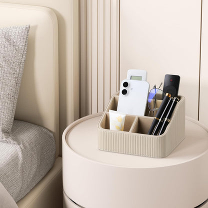 Small Remote Control Holder Bedside Nightstand Organizer Desk Caddy