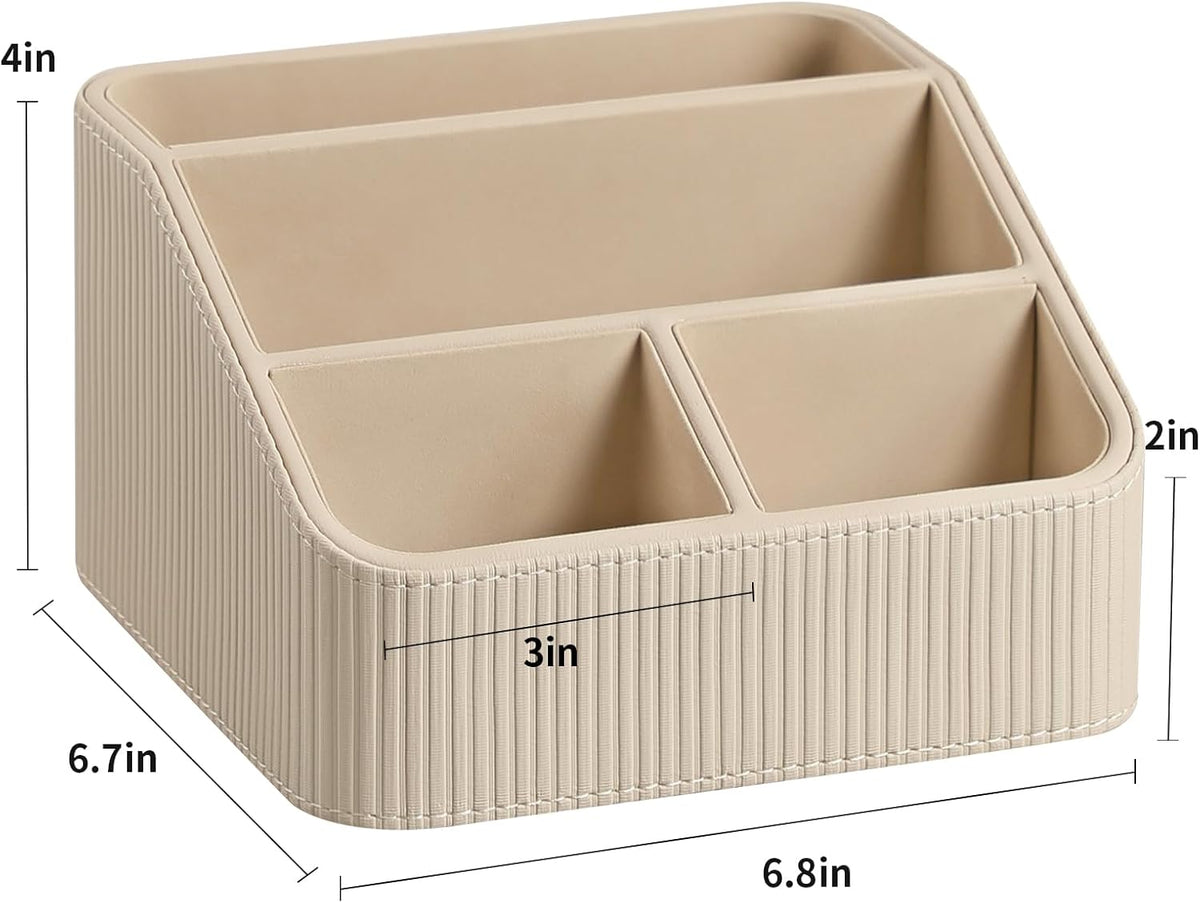 Small Remote Control Holder Bedside Nightstand Organizer Desk Caddy