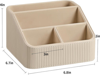 Small Remote Control Holder Bedside Nightstand Organizer Desk Caddy