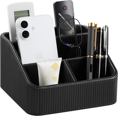 Small Remote Control Holder Bedside Nightstand Organizer Desk Caddy