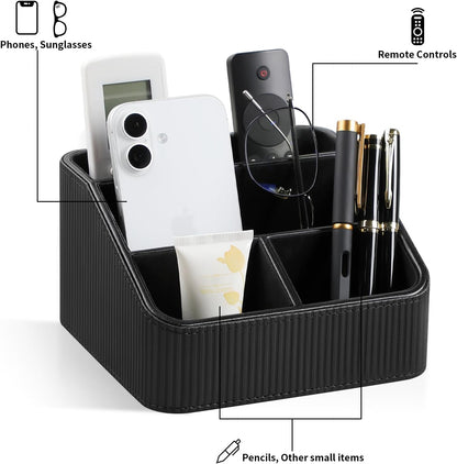Small Remote Control Holder Bedside Nightstand Organizer Desk Caddy