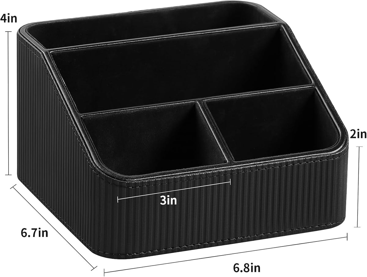 Small Remote Control Holder Bedside Nightstand Organizer Desk Caddy