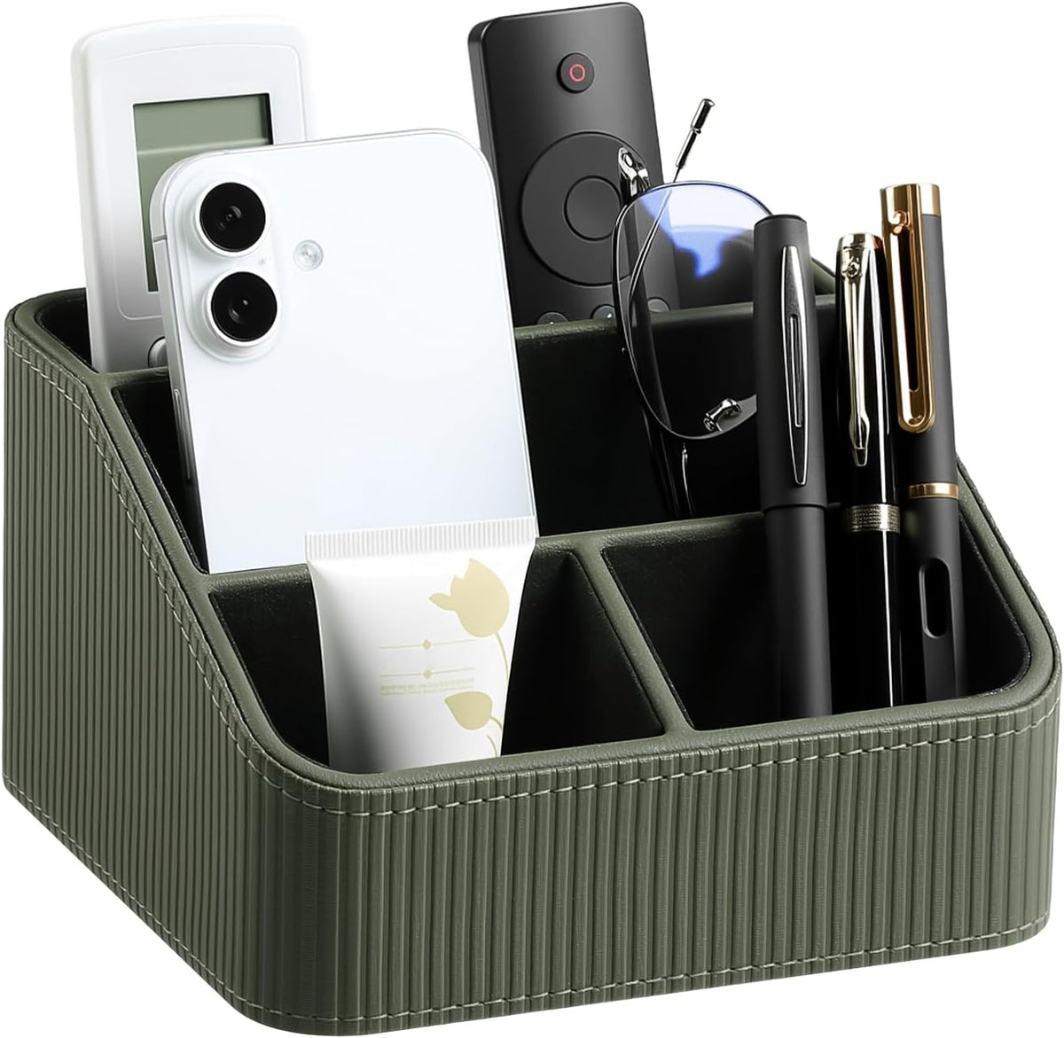 Small Remote Control Holder Bedside Nightstand Organizer Desk Caddy