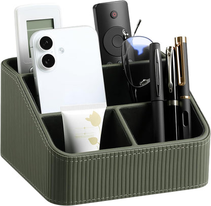 Small Remote Control Holder Bedside Nightstand Organizer Desk Caddy