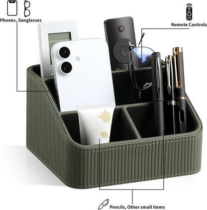 Small Remote Control Holder Bedside Nightstand Organizer Desk Caddy