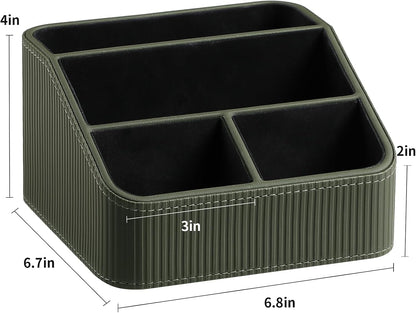 Small Remote Control Holder Bedside Nightstand Organizer Desk Caddy