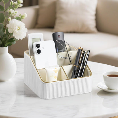 Small Remote Control Holder Bedside Nightstand Organizer Desk Caddy