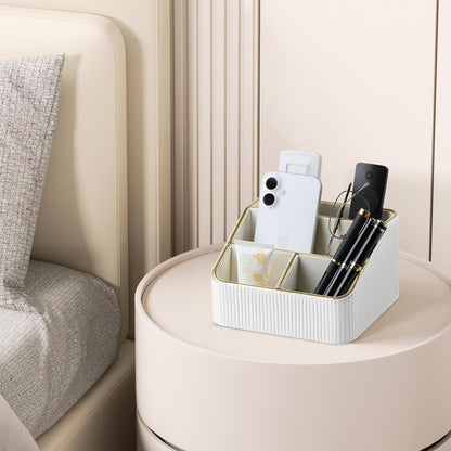 Small Remote Control Holder Bedside Nightstand Organizer Desk Caddy