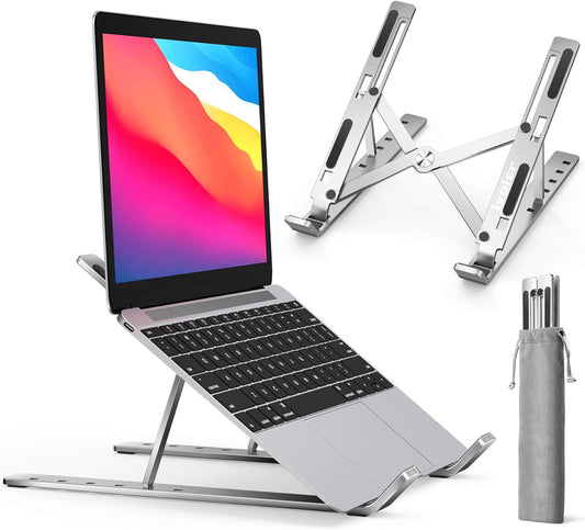 Laptop Stand, Laptop Holder Riser Computer Tablet Stand,Silver