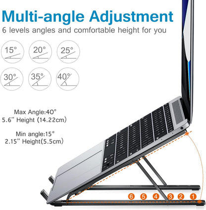 Laptop Stand, Laptop Holder Riser Computer Tablet Stand,Silver