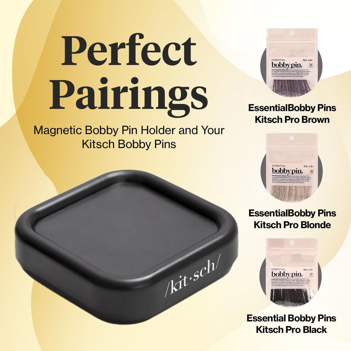 Magnetic Bobby Pin Holder - Black, 1 Pc