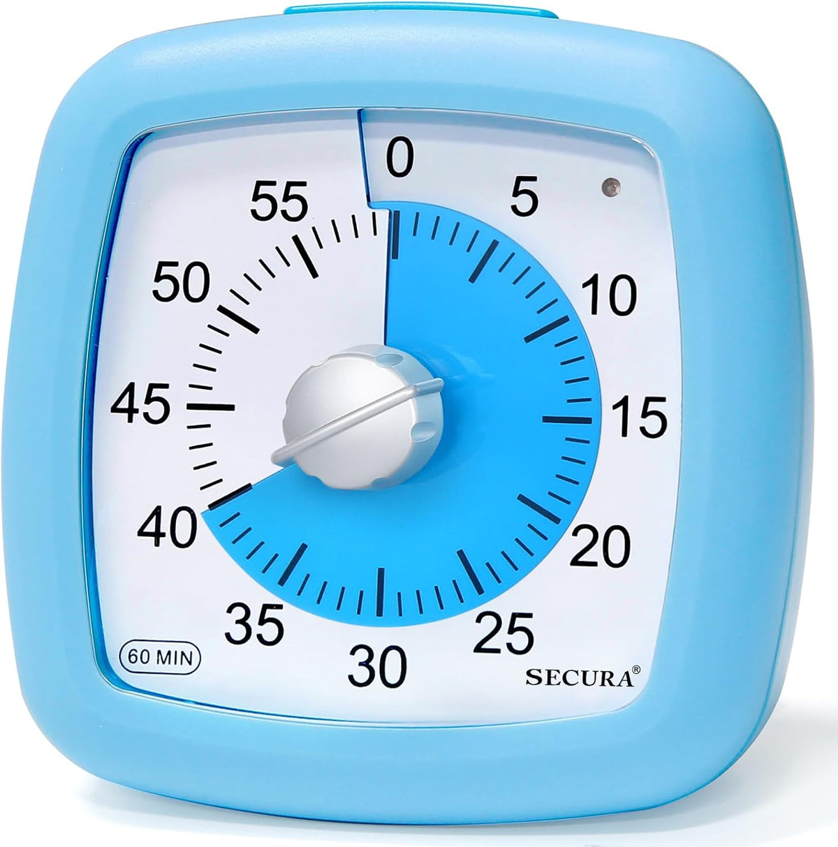 60-Minute Visual Timer, Silent Study Timer for Kids and Adults