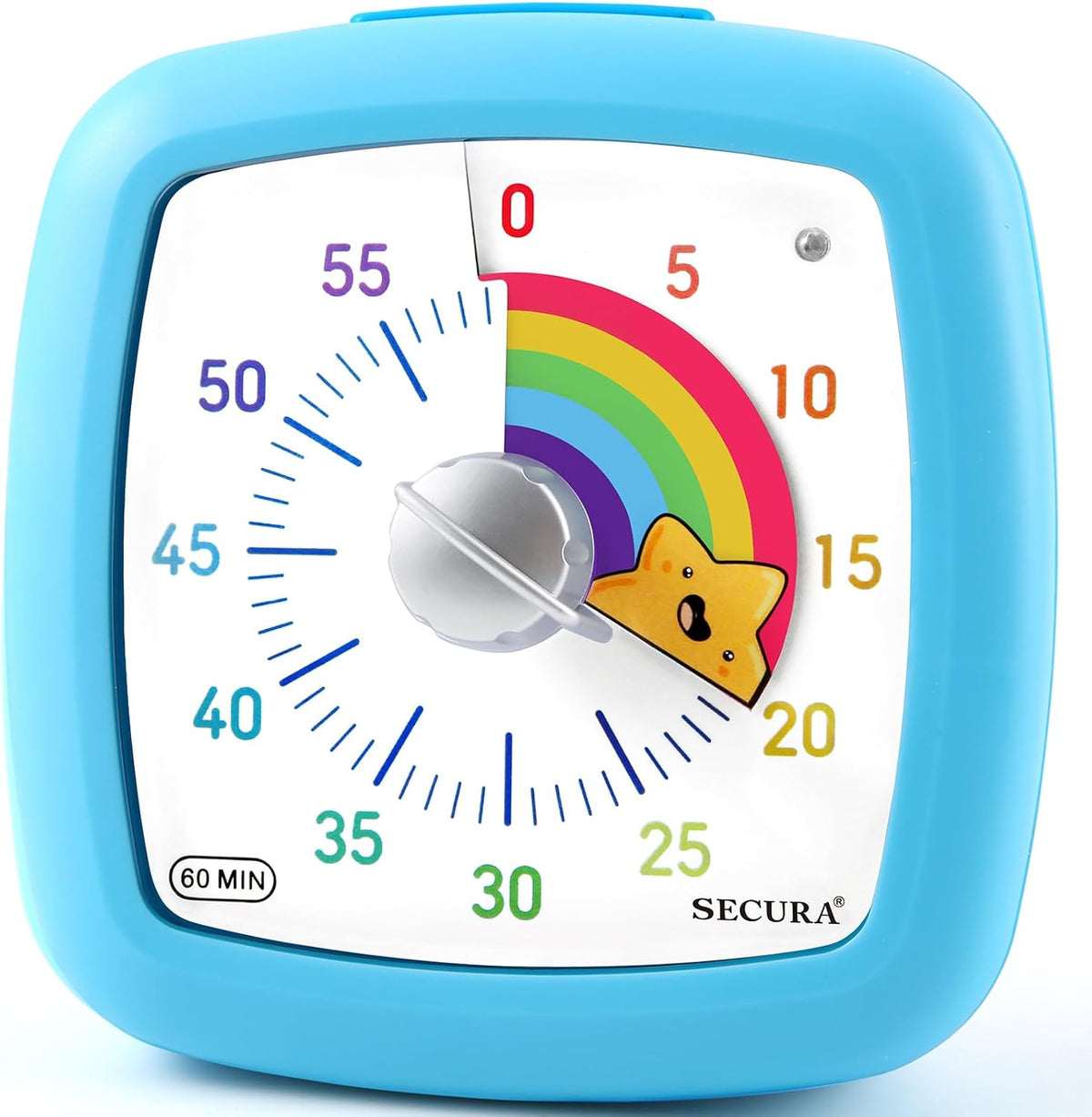 60-Minute Visual Timer, Silent Study Timer for Kids and Adults