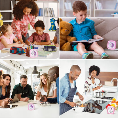 60-Minute Visual Timer, Silent Study Timer for Kids and Adults
