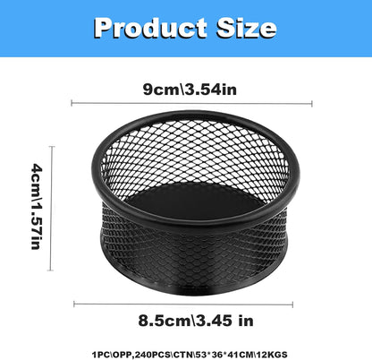 Mesh Paper Clip Holder 2 Pcs, Paper Clips Dispenser Papers Clip, Paperclip Holders for Desk, Paper Clip Holder，Paper Clips Dispenser,for Offices, Homes,Schools Organizer Office