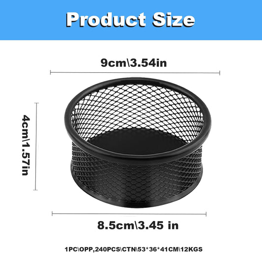 Mesh Paper Clip Holder 2 Pcs, Paper Clips Dispenser Papers Clip, Paperclip Holders for Desk, Paper Clip Holder，Paper Clips Dispenser,for Offices, Homes,Schools Organizer Office